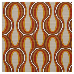 Retro 60s 70s pattern styled fabric