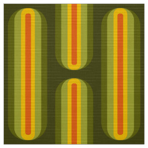 Retro 60s 70s pattern styled fabric