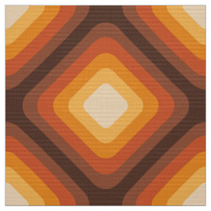 Retro 60s 70s pattern styled fabric