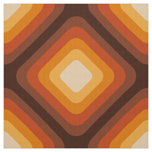 Retro 60s 70s pattern styled fabric (Swatch)