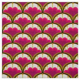 Retro 60s 70s pattern styled fabric