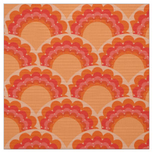 retro 60s 70s style fabric