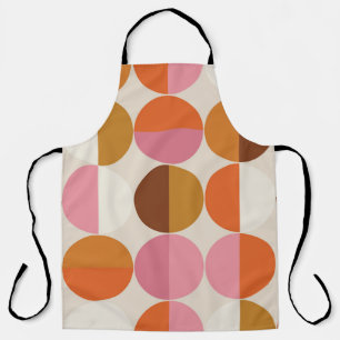 Retro 60s - 70s style with a rainbow hippie sun in apron