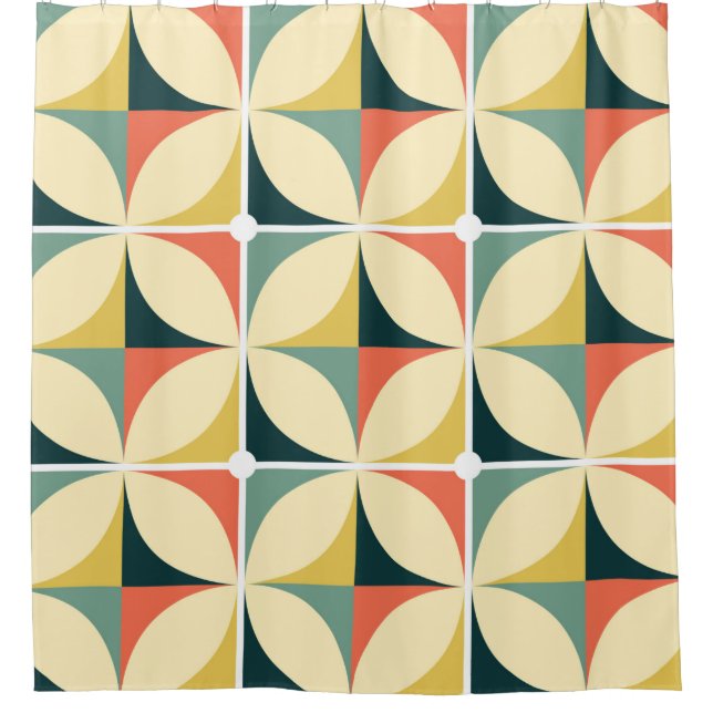 Retro 60's and 70's retro seamless pattern, vintag (Front)