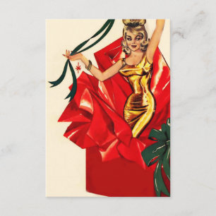 Retro 60s Christmas Invite. Invitation