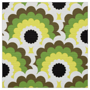 Retro 60s les années 70 tissu Mod motif de pétoncl