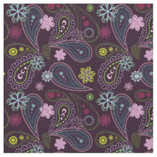 Retro 60's Paisley  DIY Mask Fabric