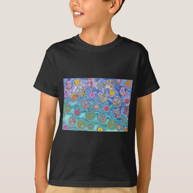 Retro 60s Peaceful Ocean Waves Apparel Gifts T-Shirt (Front)