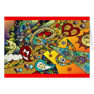 Retro 60s Psychedelic Cycle Of Life Gifts Apparel