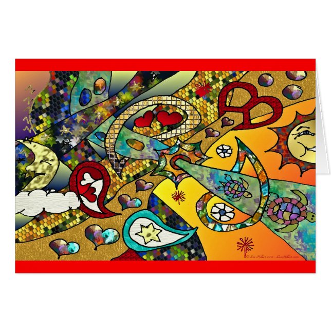 Retro 60s Psychedelic Cycle Of Life Gifts Apparel (Front Horizontal)