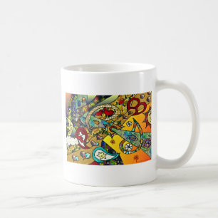 Retro 60s Psychedelic Cycle Of Life Gifts Apparel Coffee Mug