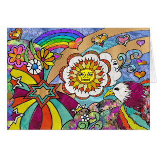 Retro 60s Psychedelic Sunshine Aigle Cadeaux
