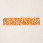 Retro 60s squares mod pattern orange neck scarf<br><div class="desc">Retro 60s squares mod pattern orange chiffon scarf for neck, hair or head. Custom thin transparent scarves with beautiful vintage print. Available in different sizes, colours and shapes. Long or square shaped. Add your own name, monogram or text optionally. Create a unique Birthday gift for wife, mom, sister, friend, daughter,...</div>