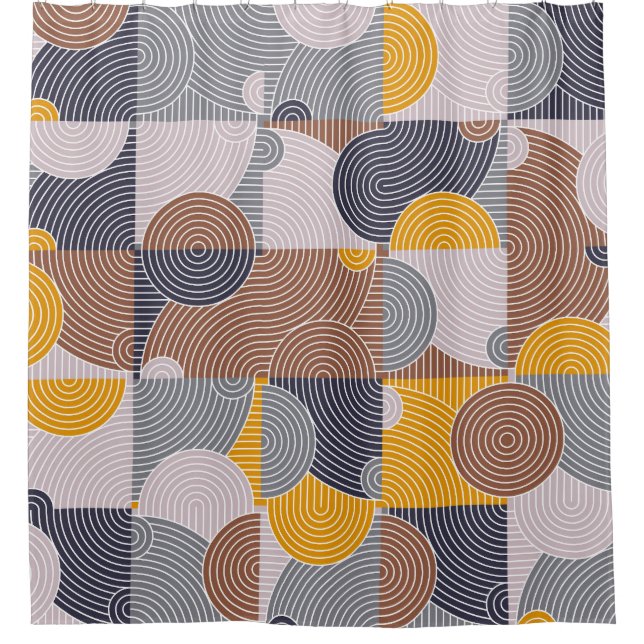 Retro 60s Tiles: Colourful Geometric Pattern (Front)