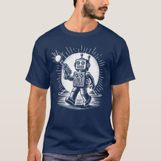 Retro 60's Toy Robot with Raygun T-Shirt