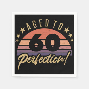 Retro 60th Birthday Humour Napkin