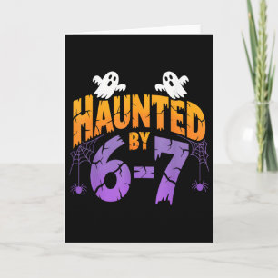Retro 67 Halloween Haunted Spooky Six Seven 67 Hal Card