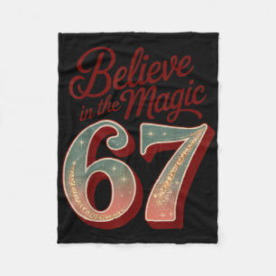 Retro 67 Magic Christmas – Believe In Magic Fleece Blanket