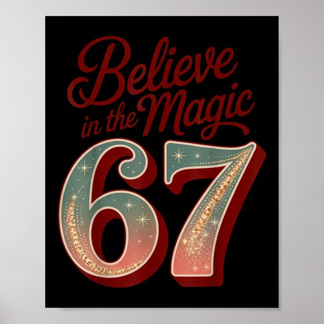 Retro 67 Magic Christmas – Believe In Magic  Poster (Front)