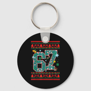 Retro 67 Six Seven Christmas Shirt Meme Keychain