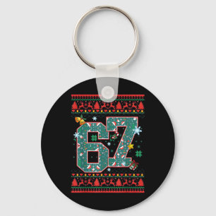 Retro 67 Six Seven Christmas Shirt Meme  Keychain