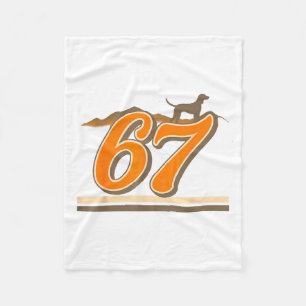 Retro 67 Tennessee Name Funny Tn Dog Gift For Men  Fleece Blanket