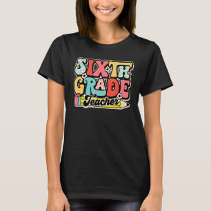 Retro 6th Grade Teacher Back To School For Boys Gi T-Shirt