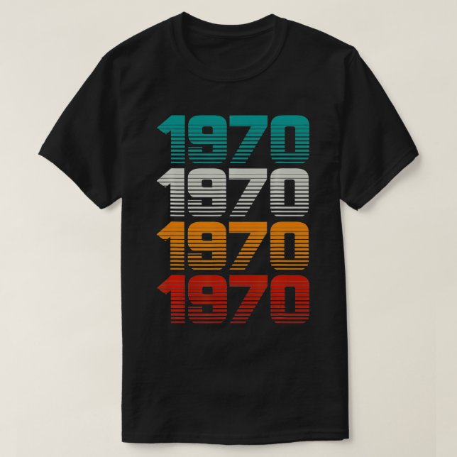 Retro 70s  1970  T-Shirt (Design Front)
