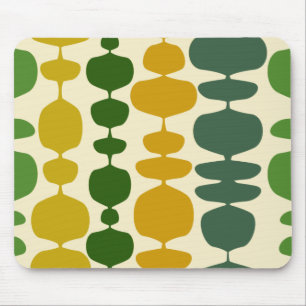 retro 70s 60s pattern style mouse pad