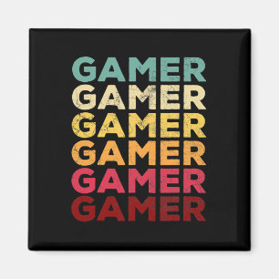 Retro 70s 80s 90s Video Game Men Boys Gift Vintage Magnet