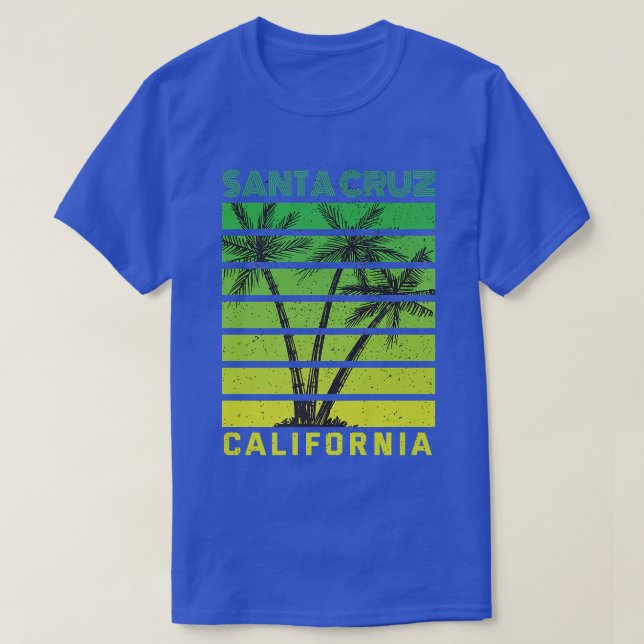 Retro 70s & 80s California Santa Cruz Premium T-Sh T-Shirt (Design Front)
