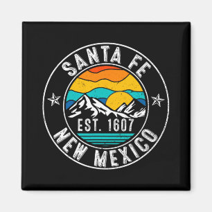 Retro 70s 80s Santa Fe New Mexico Nm  Magnet