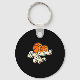 Retro 70s basketball mom cute player mama team spo keychain