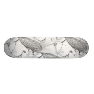 Retro 70s Bikini Girl Skateboard