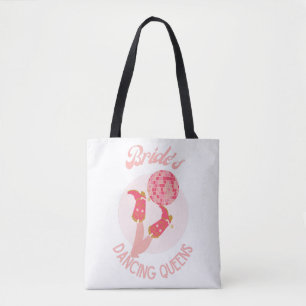 Retro 70s Bride’s Dancing Queens Bachelorette  Tote Bag