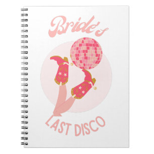 Retro 70s Bride’s Last Disco Bachelorette Party Notebook