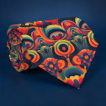 Retro 70s Classic Custom Necktie<br><div class="desc">This custom necktie features a vibrant retro design,  inspired by the iconic 1970s. It's a classic accessory that adds a touch of vintage flair to any outfit. Perfect for making a statement or adding a unique touch to your look,  this necktie is a great gift for the fashion-forward individual.</div>