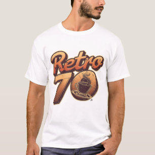 Retro 70s Coffee   Vintage Café Style Design T-Shirt