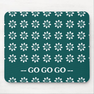 Retro 70s Colour Flowers: 3 of 3 Mouse Pad