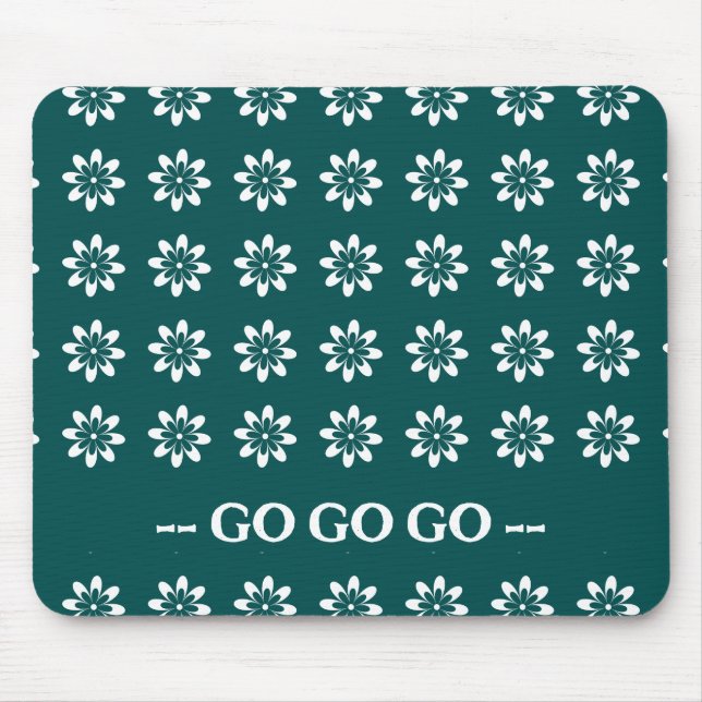 Retro 70s Colour Flowers: 3 of 3 Mouse Pad (Front)