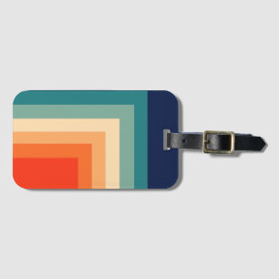 Retro 70s Colour Pallet Luggage Tag