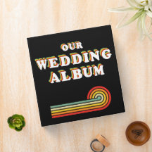 Retro 70s Colours Nostalgia Wedding Photo Album