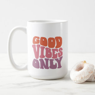 Retro 70's Good Vibes Only 15oz Mug
