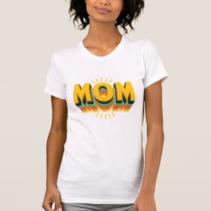 Retro 70s Mom Typography T-Shirt