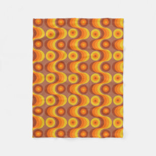 Retro / 70s Pattern Chic Fleece Blanket