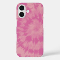 Retro 70s Pink Hippie Tie Dye Abstract Design 
