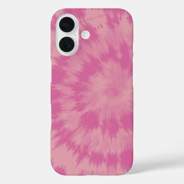 Retro 70s Pink Hippie Tie Dye Abstract Design  Case-Mate iPhone Case (Back)