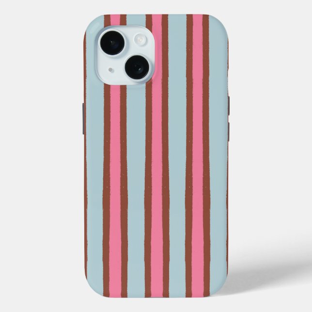 Retro 70s Stripe Tough Phone Case (Back)