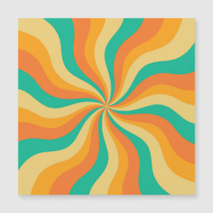 Retro 70s Sunburst Colourful Background
