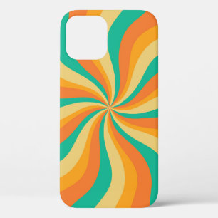 Retro 70s Sunburst Colourful Background iPhone 12 Case